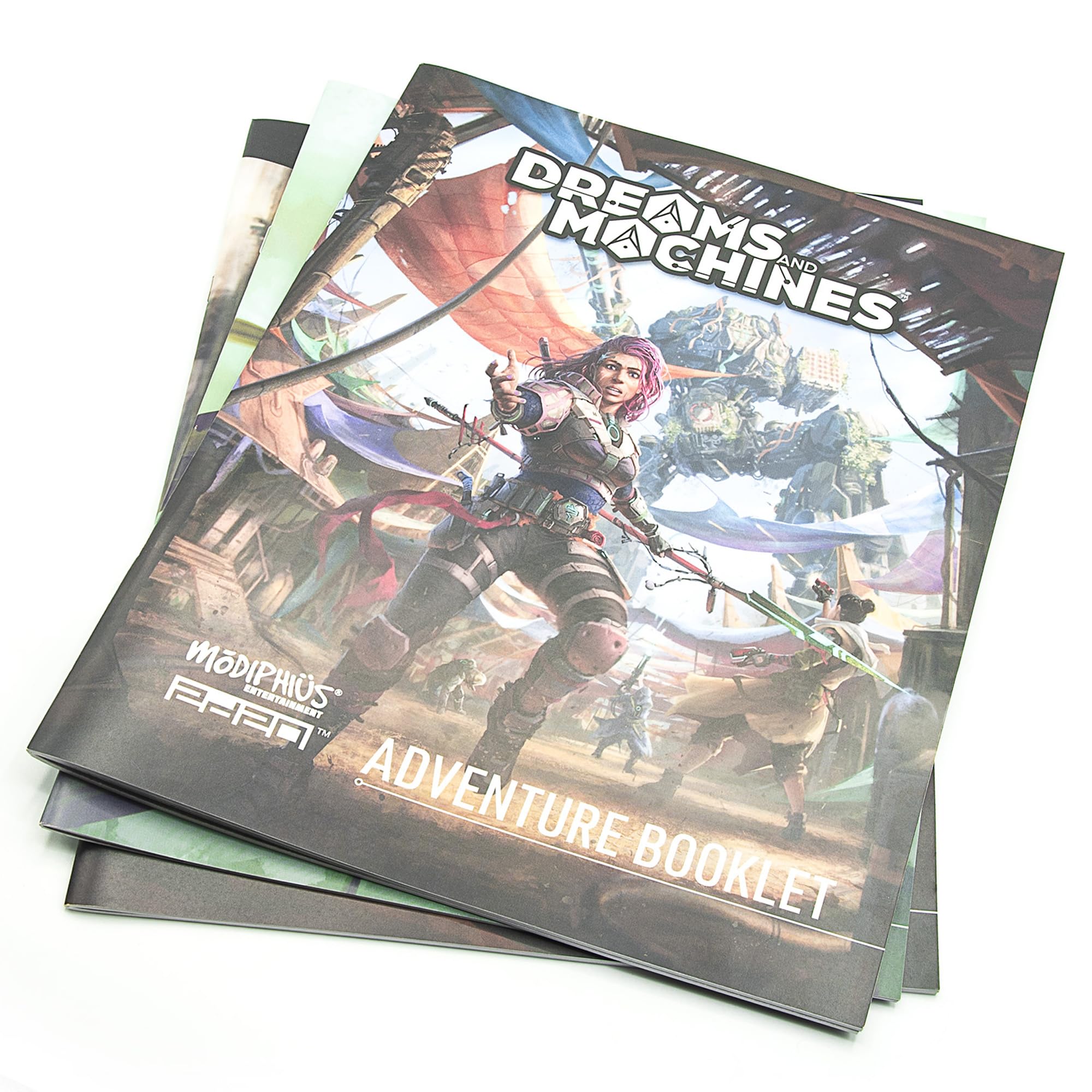 Modiphius: Dreams and Machines: RPG Starter Set to Play & Explore The World of Evera Prime, Booklet, Dice, Cards & More