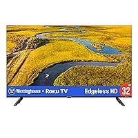 Westinghouse Edgeless Roku TV - 32 Inch Smart TV, LED HD TV w/Wi-Fi & Mobile App Connectivity, Flat Screen TV Compatible w/Apple Home Kit, Alexa, & Google Assistant