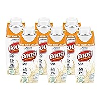 Boost Very High Calorie Nutritional Drink Very Vanilla, Made with Natural Vanilla Flavor & No Artificial Flavors, Colors & Sweeteners, 8 FL OZ (Pack of 6)