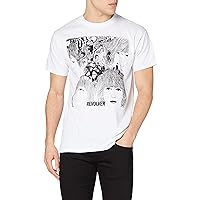 The Beatles Men's Revolver Album Cover Short Sleeve T-shirt, White, Small