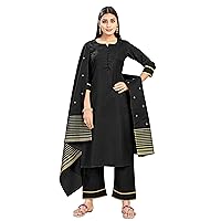 Indian Kurti for Womens With Pant Dupatta | Rayon Foil Printed Dress Kurtis Kurta For Women Dress