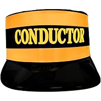 Forum Novelties mens Conductor Hat Costume Headwear, Black/Gold, Adult US