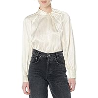 Club Monaco Women's Mock Neck Silk BLS