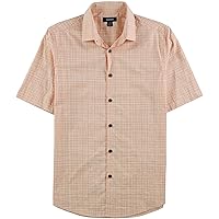Alfani Mens Grid Button Up Shirt
