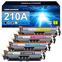 210A Toner Cartridges 4 Pack 210X (with Chip) Replacement for HP 210A 210X W2100A W2100X Compatible with Color MFP 4301fdw 4301fdn Pro 4201dw 4201dn Series Printer Toner (Black Cyan Yellow Magenta)