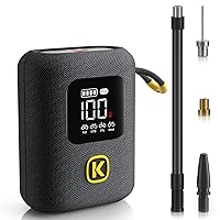 Fanttik X8 Ace Bike Pump 150PSI Fast Portable Tire Inflator, Cordless Rechargeable Electric Bicycle Air Pump, Auto Stop, with Presta and Schrader Valve for Fat, Mountain Bike, City Bike, Road Bike