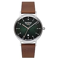 Bauhaus Men's Quartz Watch with Date with Leather Strap 2140