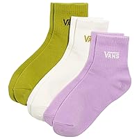 Vans, Women's Half Crew Socks, 3 Pair Pack (Lupine, 6.5-10)