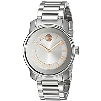 Movado Women's 3600244 Bold Analog Display Swiss Quartz Silver-Tone Watch
