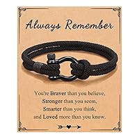 To My Boys Bracelet Gifts for Son Grandson Nephew Brother Bracelets Birthday Graduation Christmas Gifts for Teen Boys