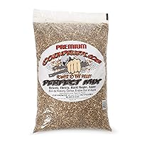 Perfect Mix Natural Hardwood Hickory, Cherry, Hard Maple, and Apple BBQ Grill Wood Pellets for Pellet Grill and Pellet Smoker, 40 Lb Bag