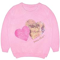Peacolate 18M-7T Toddler Little Girls Sequins Pullover Knitwear Simple Knit Sweater