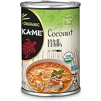 Ka-Me Organic Coconut Milk, Gluten Free, Non GMO, 13.5 Fluid Ounces (Pack Of 12)