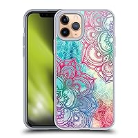 Head Case Designs Officially Licensed Micklyn Le Feuvre Round and Round The Rainbow Mandala 3 Soft Gel Case Compatible with Apple iPhone 11 Pro and Compatible with MagSafe Accessories