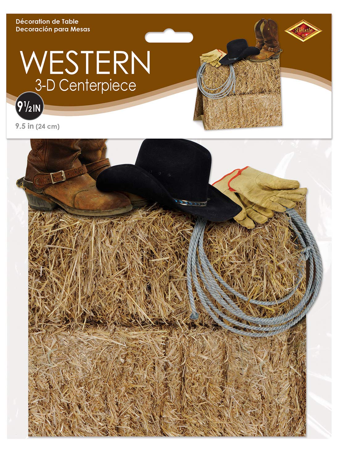 3-D Western Centerpiece Party Accessory (1 Count) (1/Pkg) (Pack of 2)