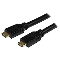 StarTech.com 25ft Plenum Rated HDMI Cable, 4K High Speed Long HDMI Cord w/Ethernet, 4K30Hz UHD, 10.2 Gbps, HDCP 1.4, in Wall Plenum HDMI 1.4 Display Cable, HDMI to HDMI Computer to TV Cable (HDPMM25)