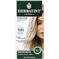 HERBATINT 10N Platinum Blonde Hair Color, 4.56 FZ