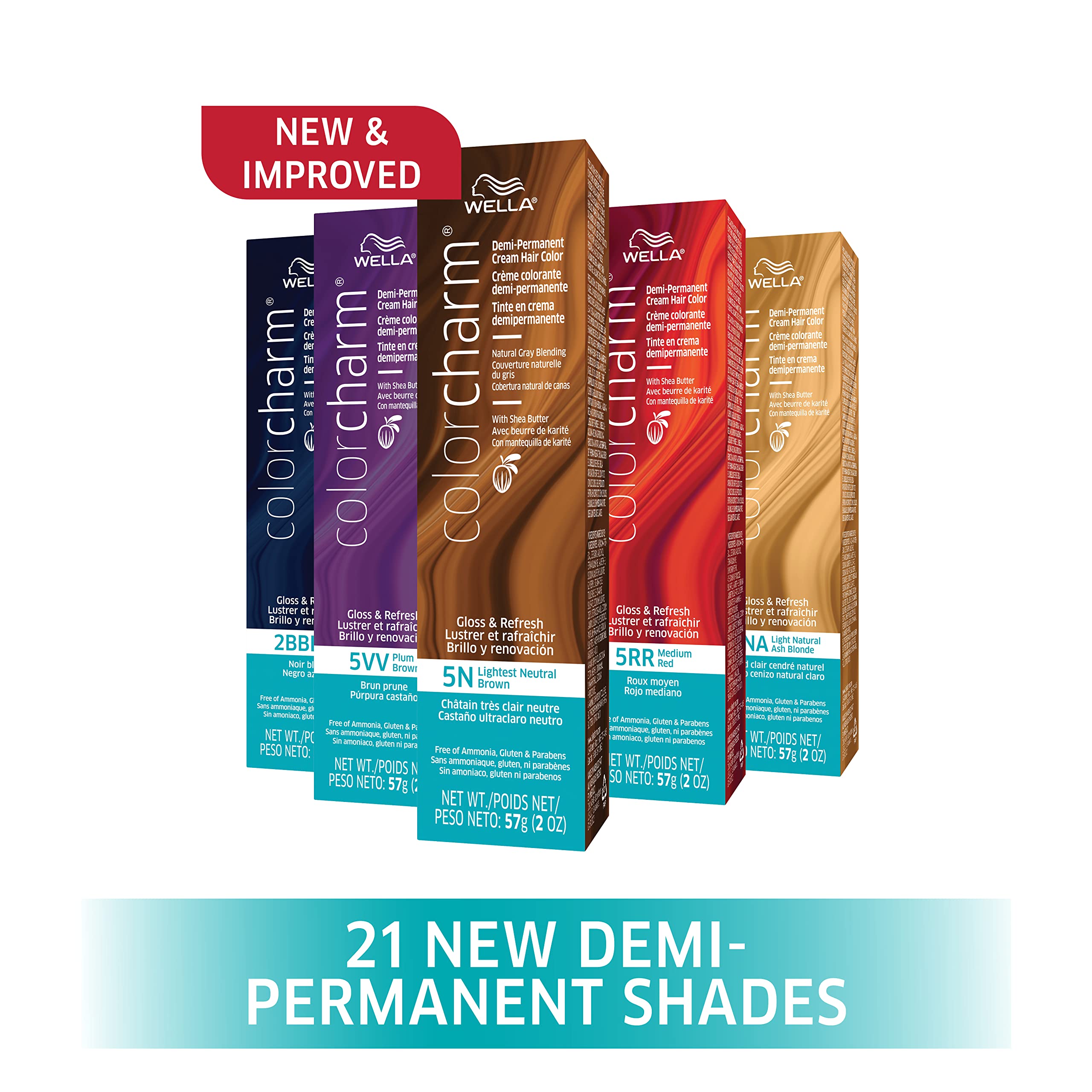WELLA colorcharm Demi-Permanent Hair Color, Adds Gloss & Color Richness, Gray Coverage