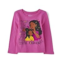 The Children's Place baby girls Hair Love Long Sleeve Graphic T Shirt