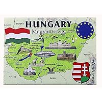 Hungary EU Series Souvenir Fridge Magnet 2.5
