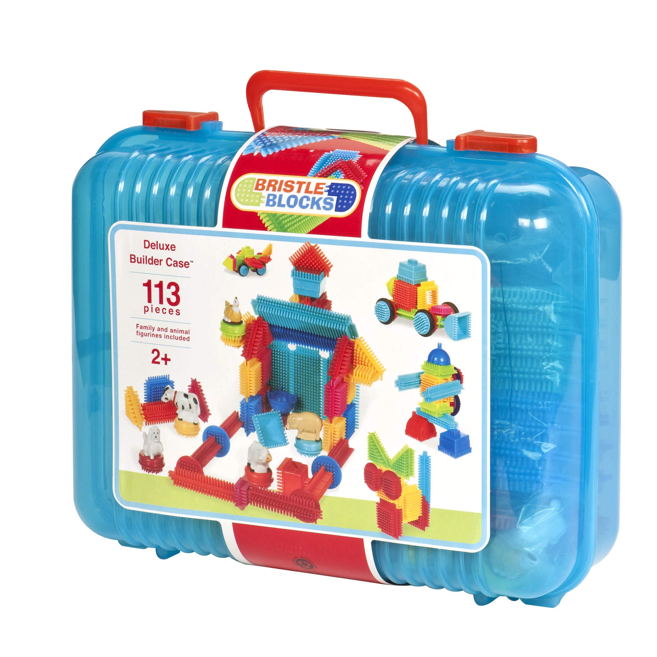 Bristle Blocks by Battat 113-Piece Set (3072Z) , Blue