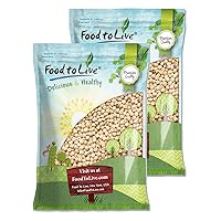Food to Live Blanched Hazelnuts, 16 Pounds Raw Whole Filberts, No Skin, Unsalted, Unroasted Nuts, Vegan, Kosher. Keto. Good Source of Vitamins and Protein. Great for Baking, Granola & Butter Making