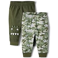 The Children's Place Baby Boys' and Newborn Jogger Bottoms 2-Pack