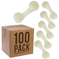 Pack of 100 Disposable Nose Filter Plugs (Used For Sunless Airbrush Spray Tanning)