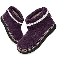 EverFoams Women's Comfy Memory Foam Bootie Slippers Winter House Shoes with Indoor Outdoor Rubber Sole