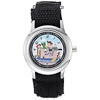 Disney Toy Story Kids' Stainless Steel Time Teacher Analog Quartz Nylon Strap Watch