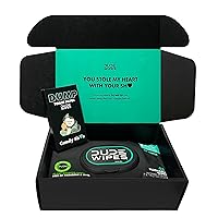 DUDE Wipes Conversation Hearts Candy Gift For Him Bundle With 1 Pack 48 Flushable Wipes Mint Chill - Valentines Day Gift for Him - Sewer & Septic Safe