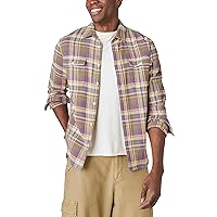 Lucky Brand Men's Plaid Utility Cloud Soft Long Sleeve Flannel