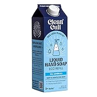 Cleancult - Liquid Hand Soap Refills - Sea Minerals - Made with Aloe Vera & Essential Oil Blend - Nourishes & Moisturizes Dry & Sensitive Skin - Eco Friendly - Paper-Based Packaging - 32 oz/1 Pack