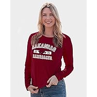 Blue 84 Women's NCAA Officially Licensed Long Sleeve T-Shirt Athletic Team Color