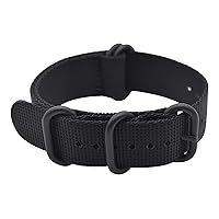 Watch Band with Ballistic Nylon Material Strap and High-End Black Buckle (Matte Finish Buckle)