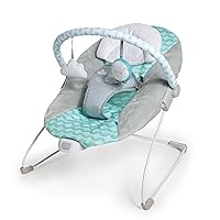 Ingenuity Ity Bouncity Bounce Vibrating Deluxe Baby Bouncer Seat, 0-6 Months Up to 20 lbs (Goji)