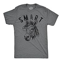 Mens Funny T Shirts Smart Ass Sarcastic Donkey Graphic Tee for Men