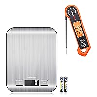 ThermoPro TP19H Digital Meat Thermometer+AccuWeight 211 Digital Kitchen Food Scale