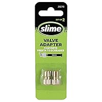 Slime 20270 Presta to Schrader Valve Adapter - 2 Pack