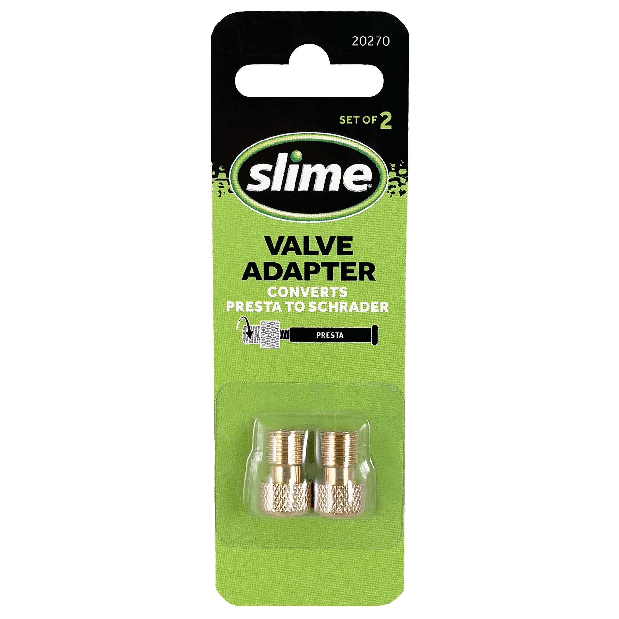 Slime 23042 Presta to Schrader Valve Adapter