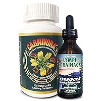 Carnivora The Ultimate Combo - Vegi Caps and Lymph Drainage to Support Immune System and Flush Out Waste (Bundle with 1 Bottle Vegi Caps and 1 Bottle Lymph Drainage)