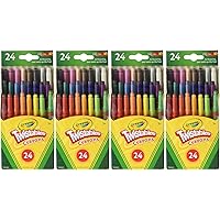 Crayola Mini Twistable Crayons 24 in a Box (Pack of 4) 96 Crayons in Total