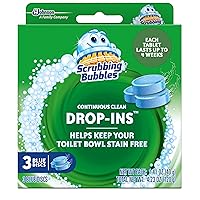 Scrubbing Bubbles Toilet Tablets, Continuous Clean Toilet Drop Ins, Helps Keep Toilet Stain Free and Helps Prevent Limescale Buildup, 3 Count, Pack Of 1