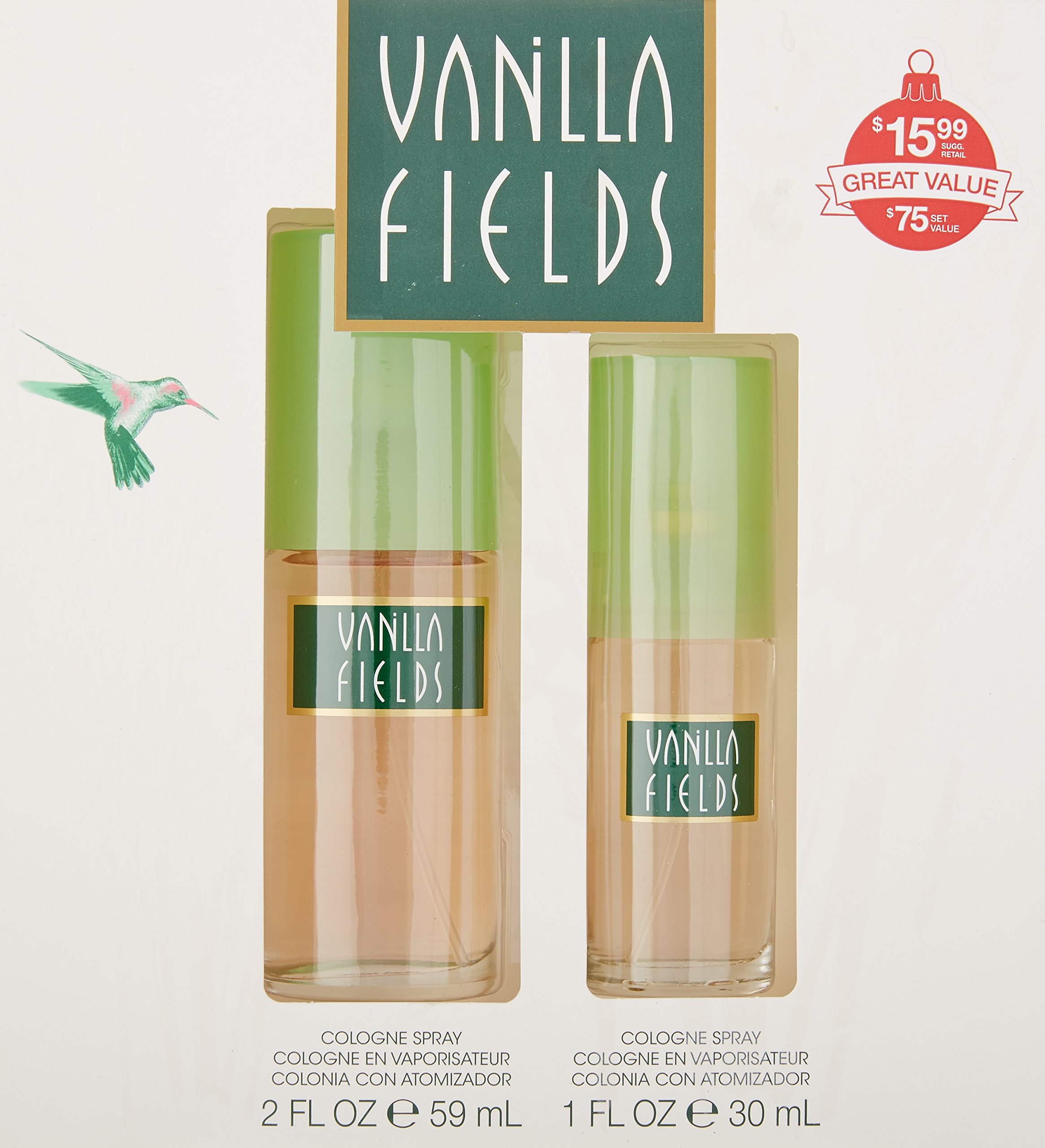 Vanilla Fields by Coty 2-piece Gift Set (Cologne Spray 2.0 oz. and Cologne Spray 1.0 oz.)