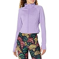 Danskin Womens Cropped Melange Jacket