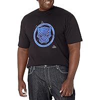 Marvel Big & Tall Panther Embers Men's Tops Short Sleeve Tee Shirt
