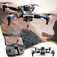 Drone with 4K Camera, HD FPV Camera Remote Control Brushless Motor Drone for Boys Girls with Altitude Hold Headless Mode Start Speed Adjustment (Black)