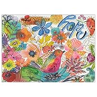 Beautifully Made - 1000 Piece Jigsaw Puzzle - Soft Touch Design - Garden Flowers Puzzle for Adults - Made in USA
