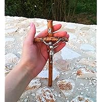 Wooden Wall Cross Crucifix Olive Wood Handmade Catholic Home Blessing Decor Wedding Baptism Gift / 7