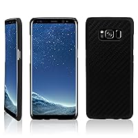 BoxWave Case Compatible with Samsung Galaxy S8 (Case by BoxWave) - True Carbon Fiber Minimus Case, Ultra-Strong, Hard Shell Cover for Samsung Galaxy S8 - Jet Black